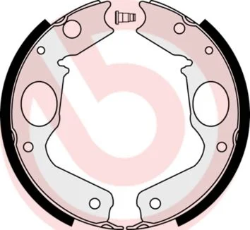 Brake Shoe Set, parking brake BREMBO S 54 518
