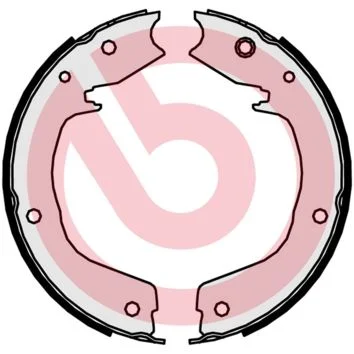 Sada brzdových čeľustí, parkovacia brzda BREMBO S 54 524