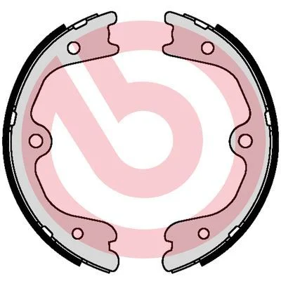 Brake Shoe Set, parking brake BREMBO S 56 552