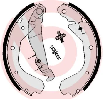 Brake Shoe Set BREMBO S 59 509