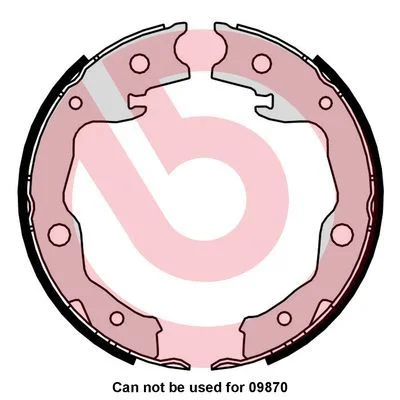 Sada brzdových čeľustí, parkovacia brzda BREMBO S 83 568