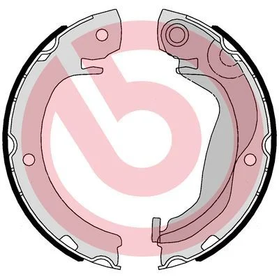 Sada brzdových čeľustí, parkovacia brzda BREMBO S 83 569