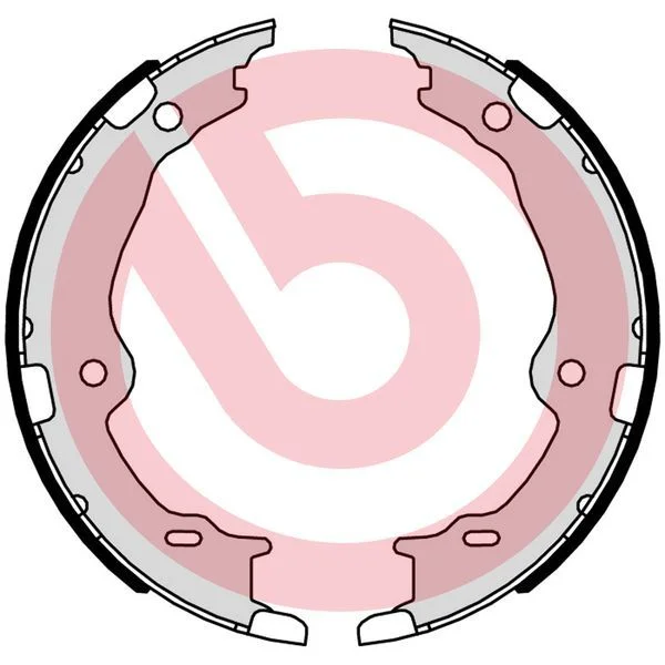 Brake Shoe Set, parking brake BREMBO S 83 572