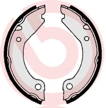 Brake Shoe Set, parking brake BREMBO S 86 501