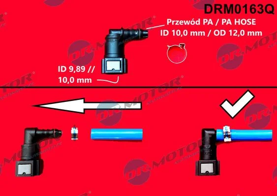 Hadicová spojka, hadica na palivo Dr.Motor Automotive DRM0163Q