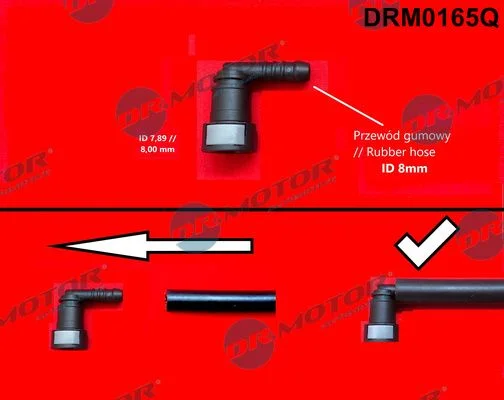 Hadicová spojka, hadica na palivo Dr.Motor Automotive DRM0165Q