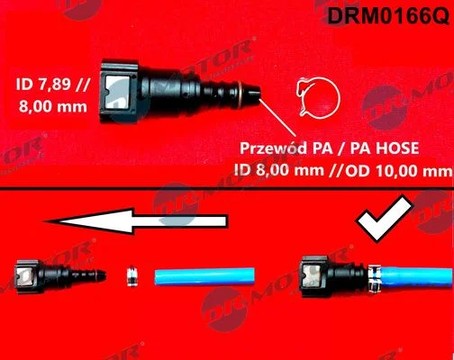 Hadicová spojka, hadica na palivo Dr.Motor Automotive DRM0166Q