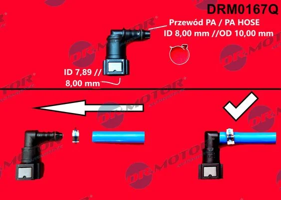 Hadicová spojka, hadica na palivo Dr.Motor Automotive DRM0167Q