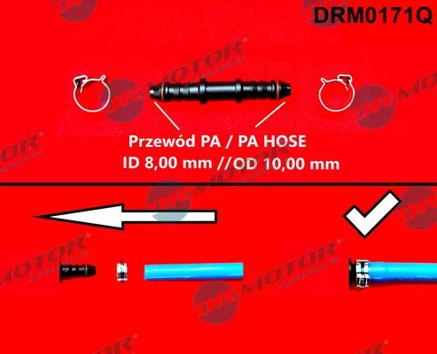 Hadicová spojka, hadica na palivo Dr.Motor Automotive DRM0171Q
