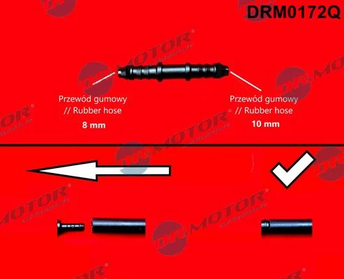 Hadicová spojka, hadica na palivo Dr.Motor Automotive DRM0172Q