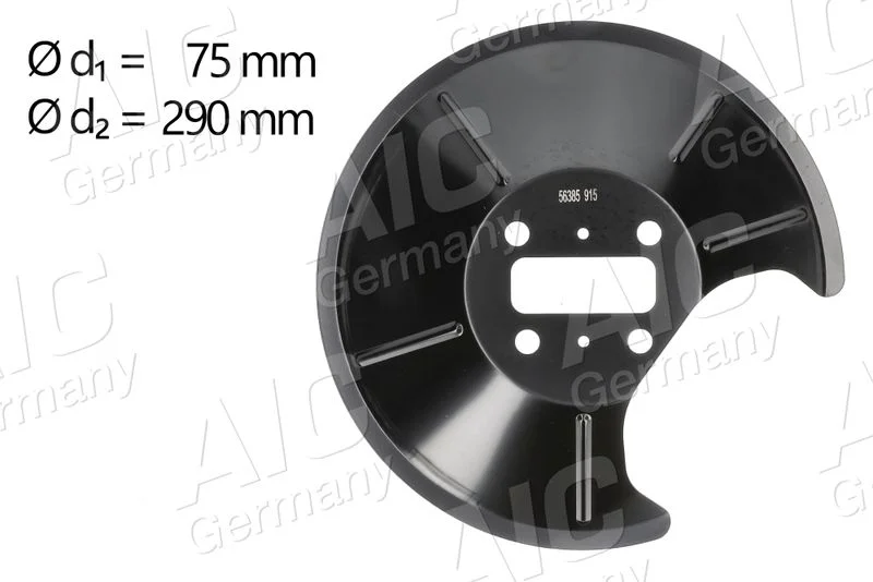 Ochranný plech proti rozstreku, brzdový kotúč AIC 56385