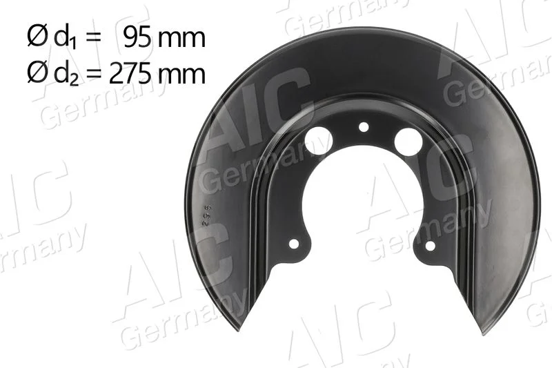 Ochranný plech proti rozstreku, brzdový kotúč AIC 58102