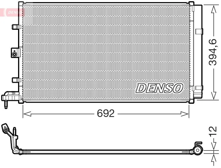 Condenser, air conditioning DENSO DCN10063