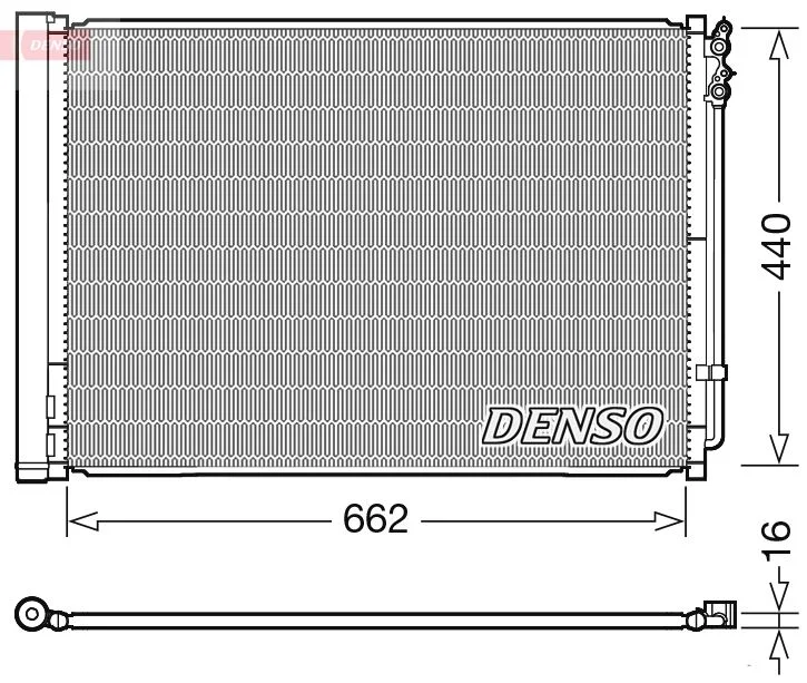 Condenser, air conditioning DENSO DCN05032