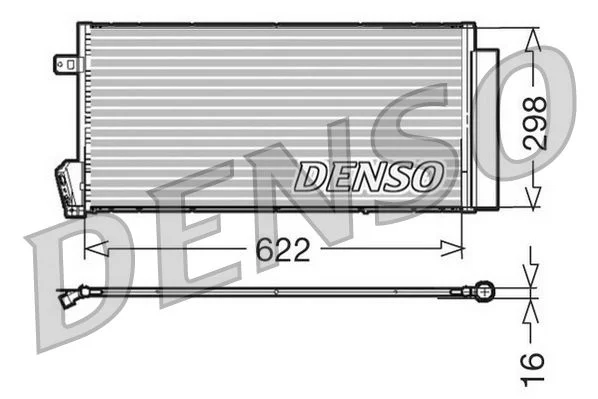 Kondenzátor, klimatizácia DENSO DCN09018