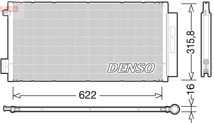 Condenser, air conditioning DENSO DCN09044