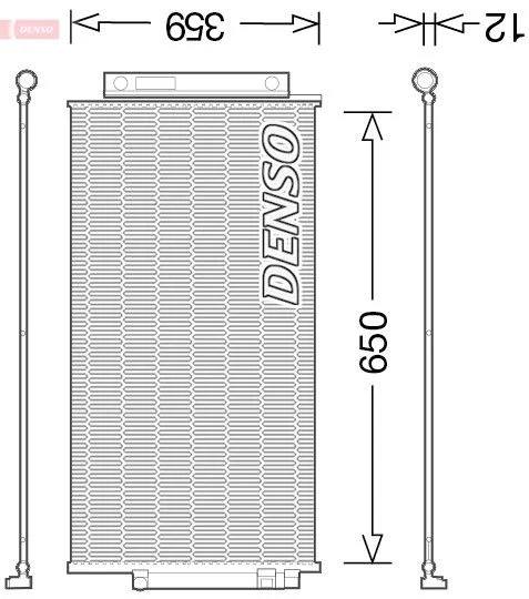 Condenser, air conditioning DENSO DCN09047