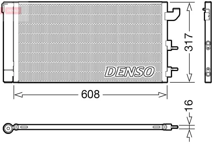 Condenser, air conditioning DENSO DCN09144