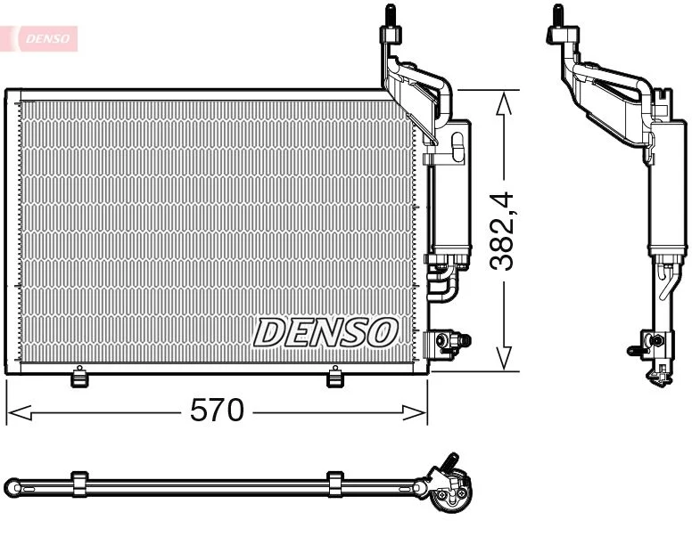 Condenser, air conditioning DENSO DCN10050