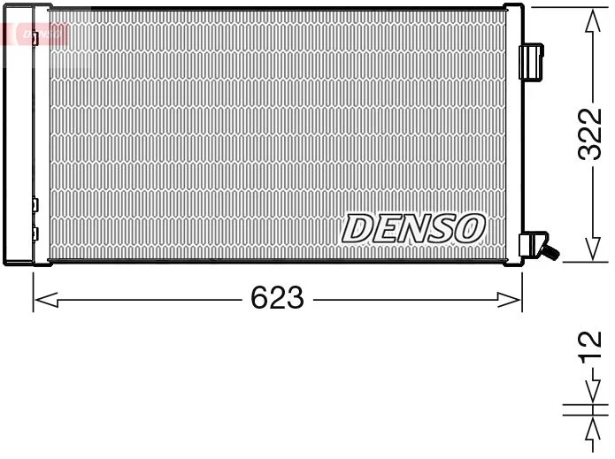Condenser, air conditioning DENSO DCN11010