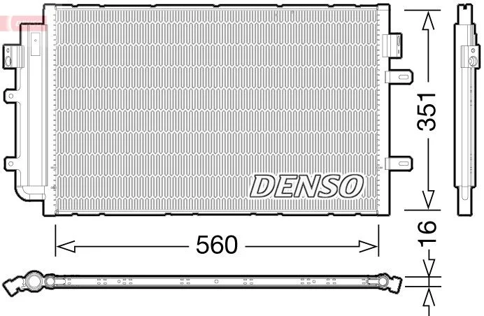 Condenser, air conditioning DENSO DCN12005