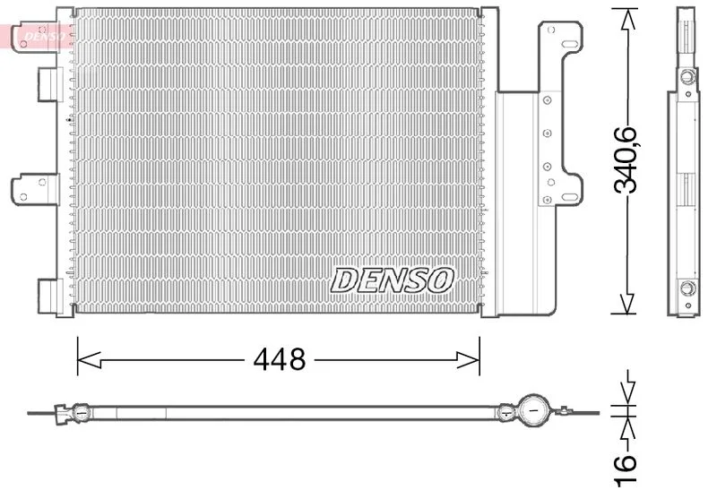 Condenser, air conditioning DENSO DCN12102