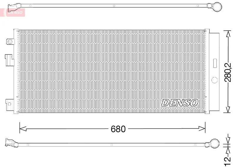 Condenser, air conditioning DENSO DCN20023