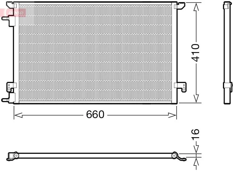 Condenser, air conditioning DENSO DCN20045