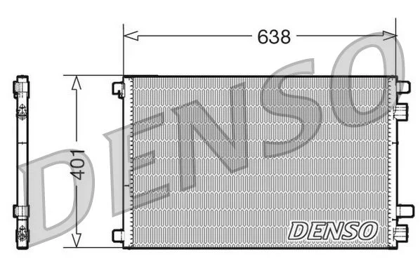 Condenser, air conditioning DENSO DCN23012