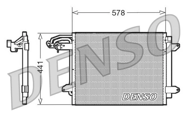 Kondenzátor, klimatizácia DENSO DCN32030