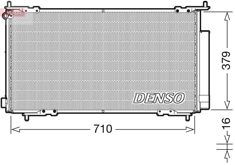 Kondenzátor, klimatizácia DENSO DCN40015