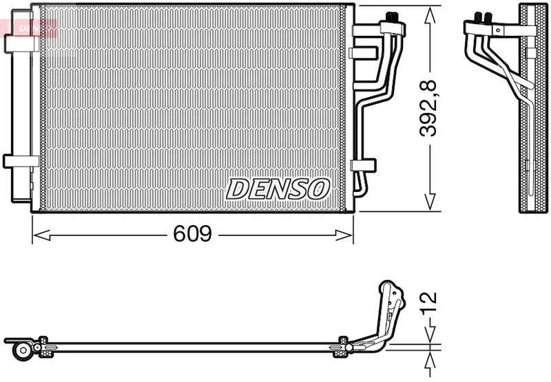 Condenser, air conditioning DENSO DCN41013
