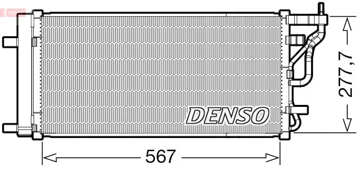 Kondenzátor, klimatizácia DENSO DCN41024