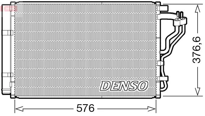 Condenser, air conditioning DENSO DCN43008