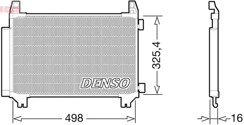 Kondenzátor, klimatizácia DENSO DCN50028