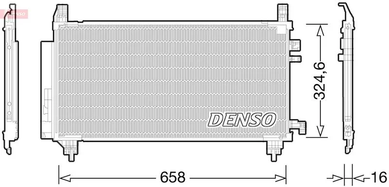 Kondenzátor, klimatizácia DENSO DCN50046