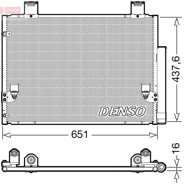 Condenser, air conditioning DENSO DCN50057