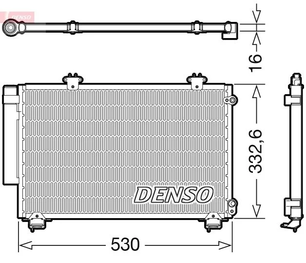 Condenser, air conditioning DENSO DCN50060
