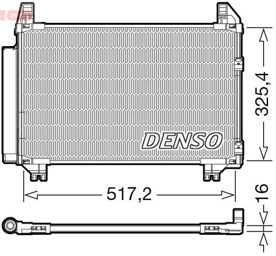 Condenser, air conditioning DENSO DCN50101