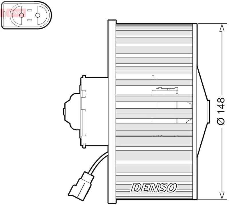 Vnútorný ventilátor DENSO DEA10054
