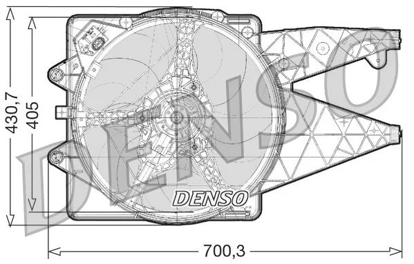 Ventilátor, chladenie motora DENSO DER01020