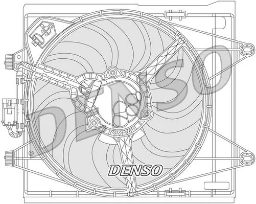 Ventilátor, chladenie motora DENSO DER09051