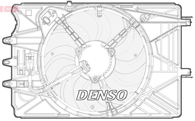 Ventilátor, chladenie motora DENSO DER09070