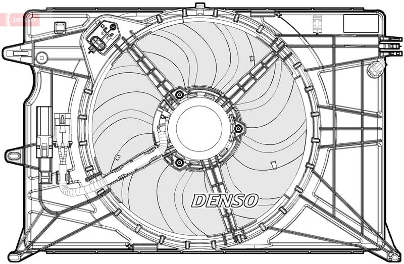 Ventilátor, chladenie motora DENSO DER09074