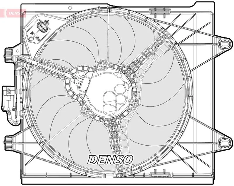 Ventilátor, chladenie motora DENSO DER09096