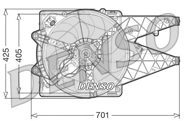 Ventilátor, chladenie motora DENSO DER09100