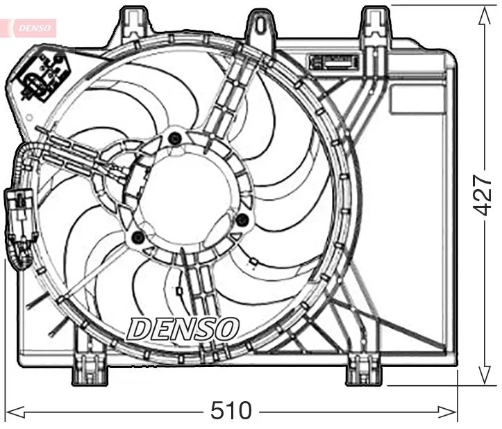 Fan, engine cooling DENSO DER09312