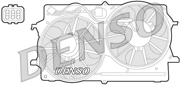 Ventilátor, chladenie motora DENSO DER10007