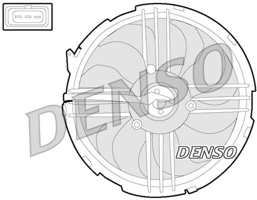 Ventilátor, chladenie motora DENSO DER32009