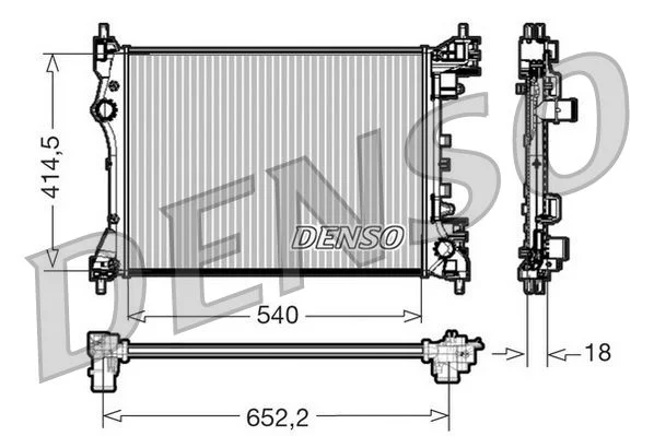 Chladič, chladenie motora DENSO DRM01005